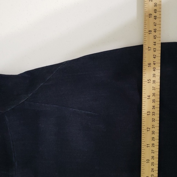 Banana Republic NWT Sheath Jean Dress 0 Blue Denim Dark Wash Short Sleeve Preppy - Picture 15 of 16